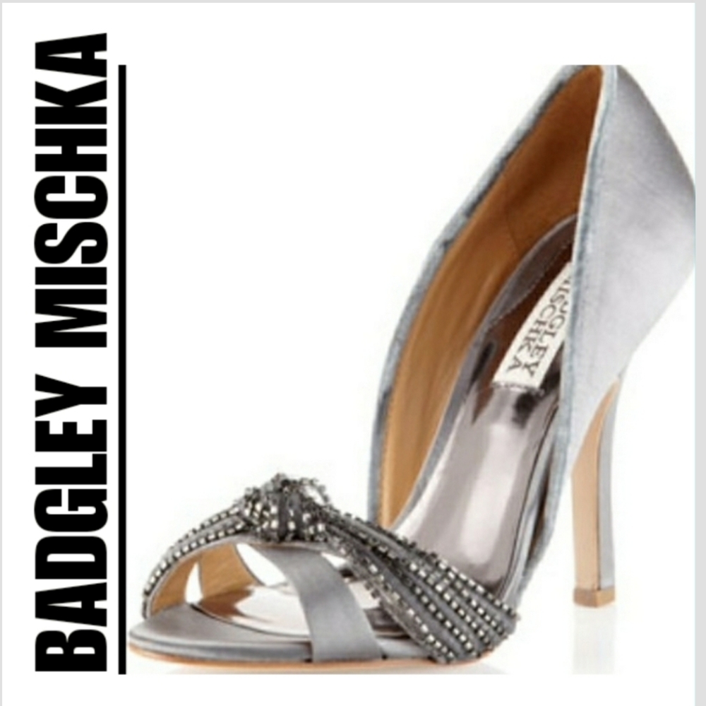 Badgley Mischka Wedding Bridal Heels Stilettos 8.5